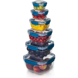 Dema Grup 6'lı Set Master Kare Saklama Kabı (275 ml - 500 ml - 900 ml - 1500 ml - 2400 ml - 3750 Ml)