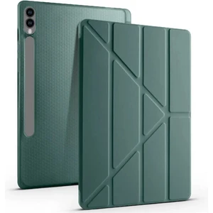 TEKNETSTORE Samsung Galaxy Tab S10+ Plus 12.4" Kalem Bölmeli Uyku Modlu Arkası Silikon Kapak Kılıf