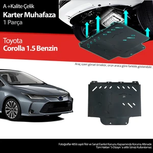 Toyota Corolla 1.5 Benzinli Çelik Karter Muhafaza Koruma 2019 Üzeri