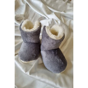 Trade Bazaar Peluş Bebek Tüylü Kaymaz Taban Patik 0-12 Ay Panduf