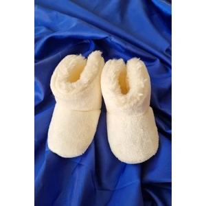 Trade Bazaar Peluş Bebek Tüylü Kaymaz Taban Patik 0-12 Ay Panduf