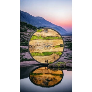 Ahşap Duvar Dekor, El Yapımı Zeytin Ağacından Mamül Duvar Saati, Hediyelik Lüx Doğal Sessiz Çalışan Saat