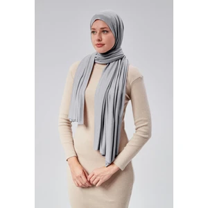 Sonbahar Moda Kadın Tesettür Şal Penye Gri