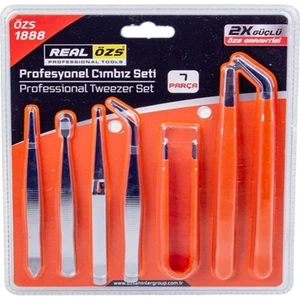 Real Özs Cımbız Seti Profesyonel Cımbız 7 Parça Set Hassas Cımbız Tamir