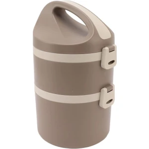 Bento 1800ML Lunchbox 2 Katlı 4-6 Saat Sıcak/soğuk Termos Özellikli Çelik Sefer Tası Yemek Kutusu