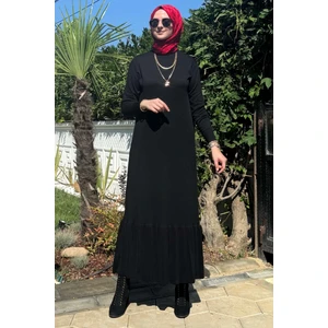 Rüya Siyah Triko Elbise