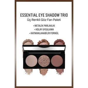Bobbi Brown Essential Eye Shadow Palette - Üç Renkli Göz Farı Paleti - Smokey Plum 6g