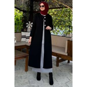 Rabia Şamlı Sinem Çelik Örme Triko Hırka Siyah