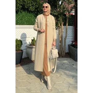 Sinem Çelik Örme Triko Hırka Taş