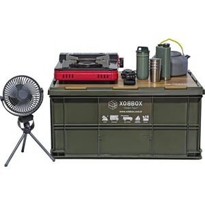 XW55AG / Imperium Outdoor Kutu / Kamp Masası / Kamp Kutusu / Haki 55 Lt / Kampta Karavanda Araç Bagajında Marinada Piknikte