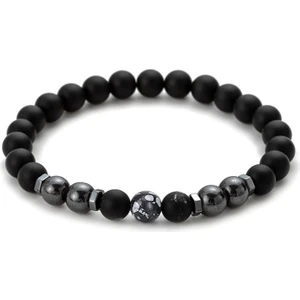 Alnis Atelier Obsidyen, Hematit ve Oniks Doğal Taş Bileklik