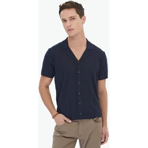 Lacivert Regular Fit Casual Gömlek