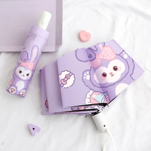 Otomatik Katlanır Karikatür Çocuk Şemsiyesi (Yurt Dışından)