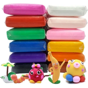 Zıplayan Oyun Hamuru Hava ile Kuruyan Modelleme Kili Eğlenceli Pofuduk Hamur - 2 Adet