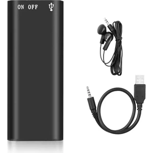 Süper Ultra Mini Profesyonel Ses Kayıt Cihazı ve MP3 Çalar 16GB