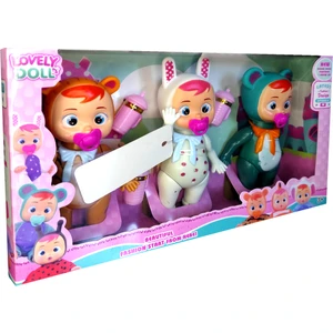 Ethem Oyuncak Lovely Doll Ağlayan Bebekler 3'lü Set 8268B