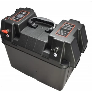 Plastik Akü Kutusu Çakmak+Usb+Voltmetreli