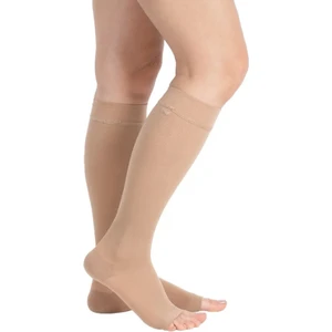 Bej Renk Diz Altı Orta Basınç (Ccl2 - 23-32 Mmhg) Açık Burun Varis Çorabı