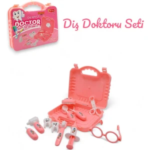 Çantalı Diş Doktoru Seti - Pembe