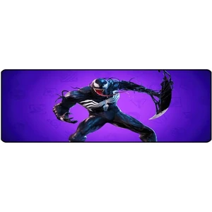 ALKESE 70X30 cm Venom Desenli Dikişli Kaydırmaz Tabanlı Oyuncu Mouse Pad