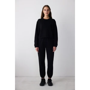 Siyah Kol Detay Marcio Sweatshirt - Saude Koleksiyonu