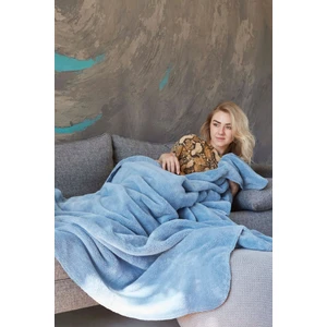 Deluxe Wellsoft Tv Battaniyesi Indigo Mavi Tek Kişilik Battaniye 150x200 Cm