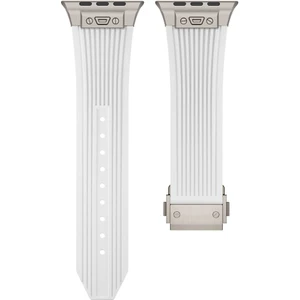 Apple Watch 6 40MM Kordon Kayış Silikon Çizgi Desen KRD-113