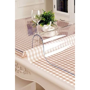 Prime Sleeks  Şeffaf Masa Örtüsü,1.4 mm Pvc Koruyucu Mat, Muşamba Naylon Yemek Masası Örtüsü