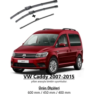 Vw Caddy Aerodinamik Ön Ve Arka Silecek Seti 2007-2015
