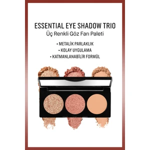 Bobbi Brown Essential Eye Shadow Palette - Üç Renkli Göz Farı Paleti - Soft Coral 6g