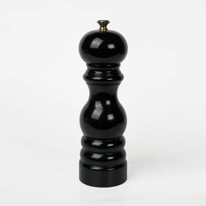 Siyah Ahşap Tuz ve Karabiber El Değirmeni Öğütücü Grinder 18 Cm