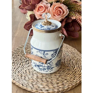 Blue Otantik Emaye Bakraç