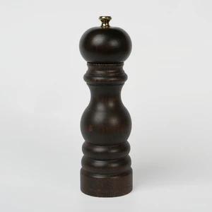 Kahverengi Ahşap Tuz ve Karabiber El Değirmeni Öğütücü Grinder 18 Cm