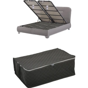 ÇEKYAT BAZA TİPİ (GRİ) HURÇ-BAZA ALTI KAZAK-YASTIK-PİKE SAKLAMA HURCU 22X40X60(Gri)