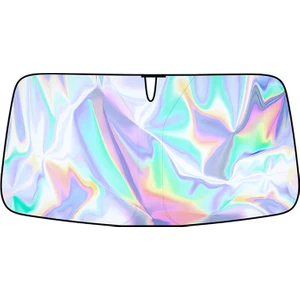 Araba Güneş Gölge Koruyucu Oto Ön Cam GÜNEŞLIK(40CM*70CM) Titanyum Gümüş Katlanabilir