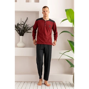 Pamuklu Uzun Kollu Erkek Pijama Takımı