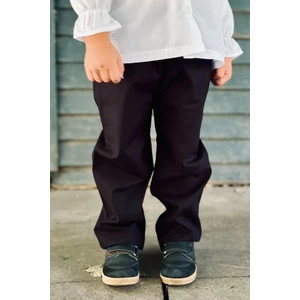 Unisex Çocuk Gabrdin Likralı Kot Jean Pantolon Siyah