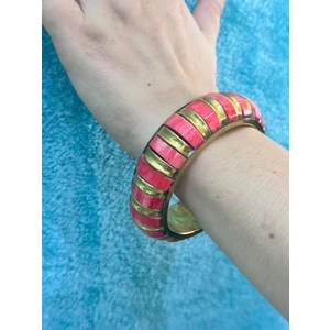 Gönülden Tasarım Kaplama Otantik Kadın Hint Bileziği Çap 7 cm