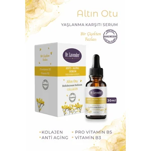Dr. Lavender %100 Altın Otu Yaşlanma Karşıtı Serum B3 ve B5 Vitaminli Kırışık Karşıtı Serum 30 ml