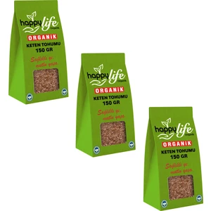 Happy Life Organik Keten Tohumu 150 gr x 3 Adet