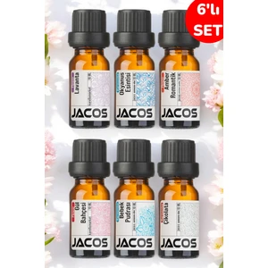 Jacos 6'lı Ekonomi Set Esansiyel Uçucu Yağı Buhardanlık Difüzör Esansı Oda Kokusu
