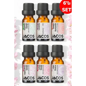 Jacos 6'lı Ekonomi Set Esansiyel Uçucu Yağı Buhardanlık Difüzör Esansı Oda Kokusu
