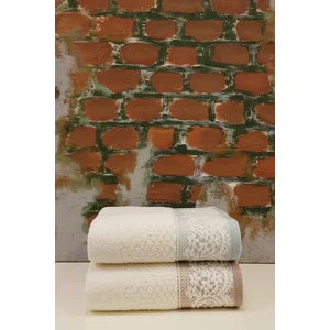 Evony Havlu 2'li - Bej Mint