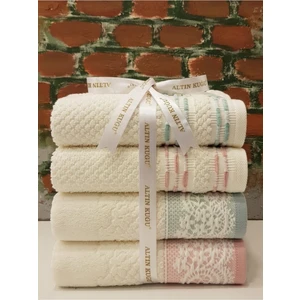 Evony Bronie Havlu 4'lü - Mint Pudra