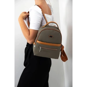 Silver Polo Silver & Polo L.haki - Camel SP1061 Kadın Sırt Çantası