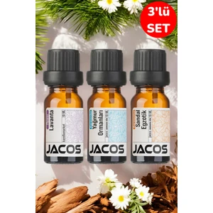 Jacos Lavanta,yağmur Ormanları,sandal Egzotik Esansiyel Uçucu Yağı Esansı Oda Kokusu 3'lü Set