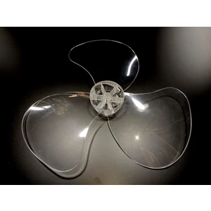 Ufo Atsfı 124 Modele Uyumlu Vantilatör Pervanesi  3 Kanat 36CM Sert 16INÇ Şeffaf