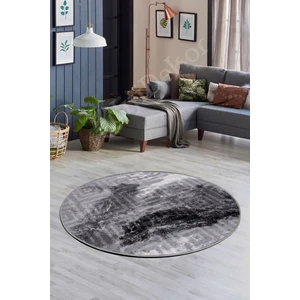 Halı Antrasit  Karo  Yuvarlak Kaymaz Kesme Ince Yolluk Kilim Salon Halısı Modelleri
