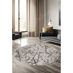 Halı Vizon  Karo Yıkanabilir Yuvarlak Kesme Ince Yolluk Kilim Salon Halısı Modelleri