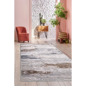 Halı GRI14  Karo Yıkanabilir Saçaksız Kesme Ince Yolluk Kilim Salon Halısı Modelleri